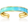 image:imagePure Collection by RossSimons Blue and Turquoise Enamel Toe Ring in 14kt Yellow Gold