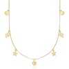 image:imagePure Collection by RossSimons Italian 14kt Yellow Gold Sea Life Station Necklace 16 inches