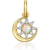 image:imagePure Collection by RossSimons Opal Celestial Charm With Diamonds in 14kt Yellow Gold