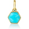 image:imagePure Collection by RossSimons Turquoise Geometric Charm in 14kt Yellow Gold
