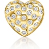 image:imageRossSimons 050 ct tw LabGrown Diamond Puffy Heart Bead Charm in 18kt Gold Over Sterling