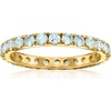 image:imageRossSimons 120 ct tw Aquamarine Eternity Band in 18kt Gold Over SterlingAquamarine