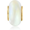 image:imageRossSimons 12x6mm MotherOfPearl Bead Charm in 18kt Gold Over Sterling