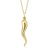 image:imageRossSimons 14kt Yellow Gold Italian Horn Pendant NecklaceNo Gemstone