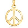 image:imageRossSimons 14kt Yellow Gold Peace Sign Pendant