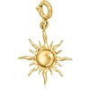 image:imageRossSimons 18kt Gold Over Sterling Sun Charm