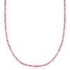 image:imageRossSimons 2500 ct tw Pink Tourmaline Bead Necklace With 18kt Gold Over Sterling 18 inches