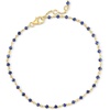 image:imageRossSimons 253mm Lapis Bead Anklet in 18kt Gold Over Sterling 9 inches