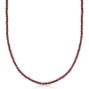 image:imageRossSimons 3500 ct tw Garnet Bead Necklace With 18kt Gold Over Sterling 18 inches