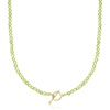 image:imageRossSimons 354mm Peridot Bead CharmCompatible Toggle Necklace in 18kt Gold Over SterlingPeridot