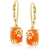 image:imageRossSimons Carnelian Reef Drop Earrings in 18kt Gold Over Sterling