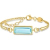 image:imageRossSimons Charles Garnier 950 Carat Sky Blue Topaz Bracelet With Czs in 18kt Gold Over Sterling 675 inches