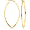 image:imageRossSimons Italian 14kt Yellow Gold MarquiseShaped Hoop Earrings