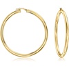 image:imageRossSimons Italian 18kt Gold Over Sterling Large Hoop Earrings