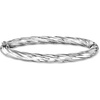 image:imageRossSimons Italian 6mm Sterling Silver Twisted Bangle Braceletno gemstone