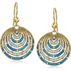 image:imageRossSimons Italian Blue Enamel Circle Drop Earrings in 18kt Gold Over Sterling