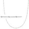 image:imageRossSimons Italian Sterling Silver Bead Station CableChain NecklaceNo Gemstone