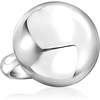 image:imageRossSimons Italian Sterling Silver Dome Bead RingNo Gemstone