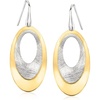 image:imageRossSimons Italian Sterling Silver and 18kt Gold Over Sterling DoubleOval Drop Earrings