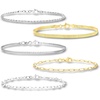 image:imageRossSimons Italian Sterling Silver and 18kt Gold Over Sterling Jewelry Set 5 Chain BraceletsWhite