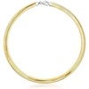 image:imageRossSimons Italian Sterling Silver and 18kt Gold Over Sterling Reversible Omega NecklaceNo Gemstone