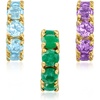 image:imageRossSimons MarchAquamarine  Birthstone Bead Charm in 18kt Gold Over Sterling
