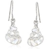 image:imageRossSimons MotherOfPearl Conch Shell Drop Earrings in Sterling Silver