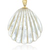 image:imageRossSimons MotherOfPearl Seashell Pendant With 445mm Cultured Pearls in 14kt Yellow Gold