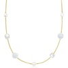 image:imageRossSimons MotherOfPearl and 885mm Cultured Pearl Sea Life Necklace in 18kt Gold Over Sterling 30 inches