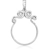 image:imageRossSimons Sterling Silver Scrolled Charm Holder Pendant