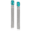 image:imageRossSimons Turquoise Fringe Drop Earrings in Sterling Silver