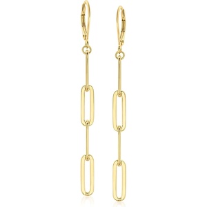 image:imageCharles Garnier 18kt Gold Over Sterling Paper Clip Link Drop Earrings