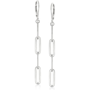 image:imageCharles Garnier Sterling Silver Paper Clip Link Drop Earrings