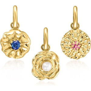 image:imagePure Collection by RossSimons MayEmerald  Birthstone Hawthorn Charm in 14kt Yellow Gold