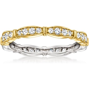 image:imageRossSimons 050 ct tw Diamond Ring in Sterling Silver and 18kt Gold Over SterlingDiamond