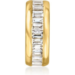 image:imageRossSimons 070 ct tw Baguette LabGrown Diamond Bead Charm in 18kt Gold Over Sterling
