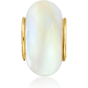 image:imageRossSimons 12x6mm MotherOfPearl Bead Charm in 18kt Gold Over Sterling