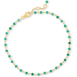 image:imageRossSimons Green Chalcedony Anklet in 18kt Gold Over Sterling 9 inches