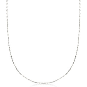 image:imageRossSimons Italian 14kt White Gold Medium RopeChain NecklaceNo Gemstone