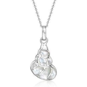image:imageRossSimons MotherOfPearl Conch Shell Pendant Necklace in Sterling Silver 18 inches