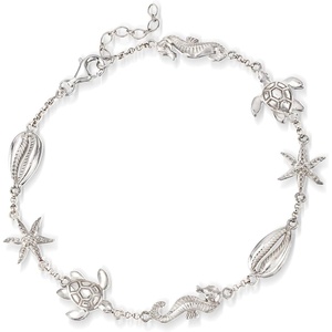 image:imageRossSimons Sea Life AnkletWhite