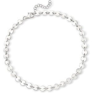 image:imageRossSimons Sterling Silver MirroredDisc Anklet 9 inches