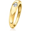image:imagePure Collection by RossSimons 020 Carat PearShaped LabGrown Diamond Ring in 18kt Gold Over SterlingDiamond
