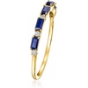 image:imagePure Collection by RossSimons 040 ct tw Sapphire Ring With Diamonds in 14kt Yellow GoldSapphire