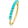image:imagePure Collection by RossSimons Turquoise Ring in 14kt Yellow GoldCreated Turquoise
