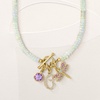 image:imageRossSimons 030 ct tw Amethyst Dragonfly Charm With Single Swiss Blue Topaz in 18kt Gold Over Sterling