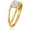 image:imageRossSimons 050 Carat LabGrown Diamond Split Ring in 18kt Gold Over SterlingDiamond