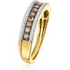 image:imageRossSimons 050 ct tw Brown and White Diamond Ring in 18kt Gold Over Sterlingdiamondcolored