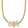 image:imageRossSimons 090 ct tw White Topaz Bead Charm in 18kt Gold Over Sterling
