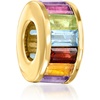 image:imageRossSimons 170 ct tw Baguette MultiGemstone Bead Charm in 18kt Gold Over Sterling